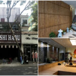 Hình ảnh mặt tiền nhà hàng sushi.