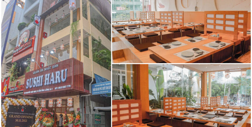 Thi công trọn gói nhà hàng Sushi Haru Q1