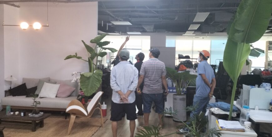 Thi công cải tạo phần hoàn thiện tòa nhà Q3