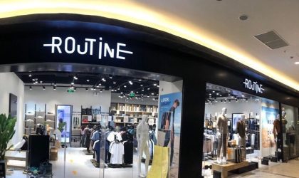 Thi công Shop thời trang Routine Aeon Bình Tân