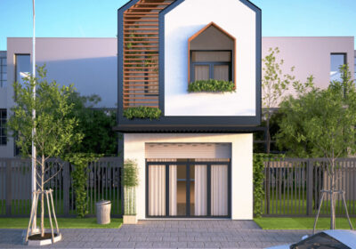 Mẫu nhà ống 2 tầng 5x20m đẹp và độc.