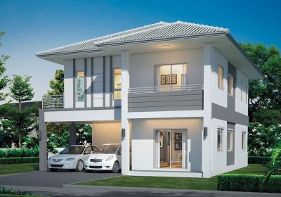 Mẫu nhà 2 tầng mái thái 5 phòng ngủ cho gia đình 3 thế hệ