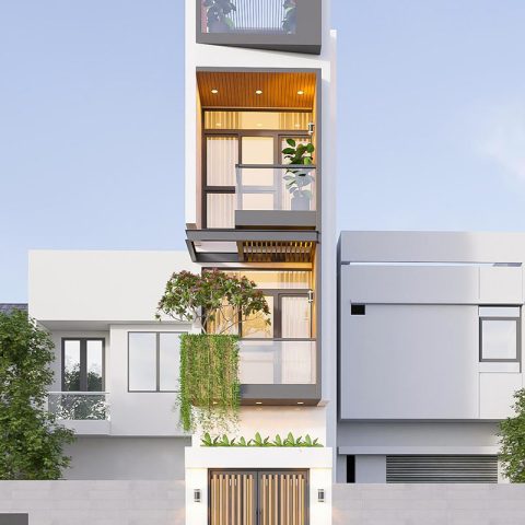 Mẫu nhà phố 4 tầng 3mx20m