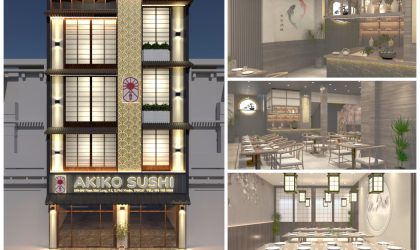 Thiết kế thi công nhà hàng sushi Akido – Phú Nhận