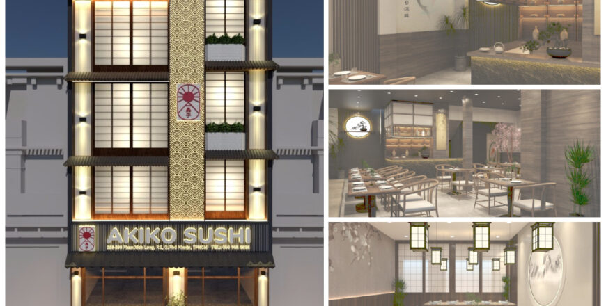Thiết kế thi công nhà hàng sushi Akido – Phú Nhận