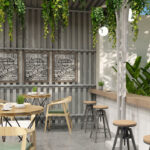 Góc cafe sân vườn.