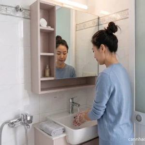 Tủ lavabo nhà vệ sinh nhỏ