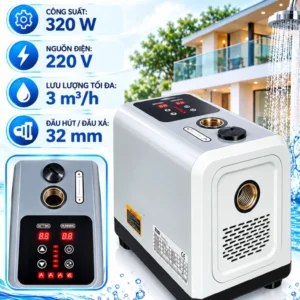BƠM NƯỚC TĂNG ÁP INVERTER BIẾN TẦN 320W, SIÊU ÊM  ZoSi THÁI LAN